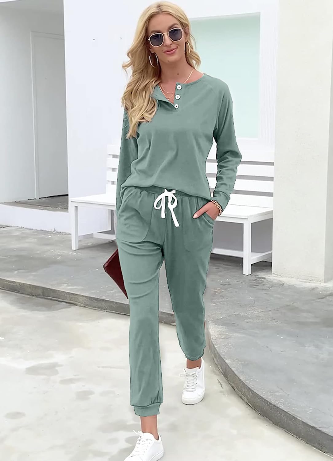 Detalle de WIHOLL Two Piece Lounge Set 90% Polyester