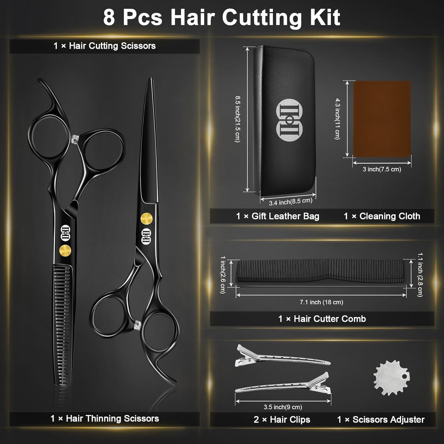 Thumbnail 5 de CIICII Kit Ciseaux Coiffure 6,7 Pouces