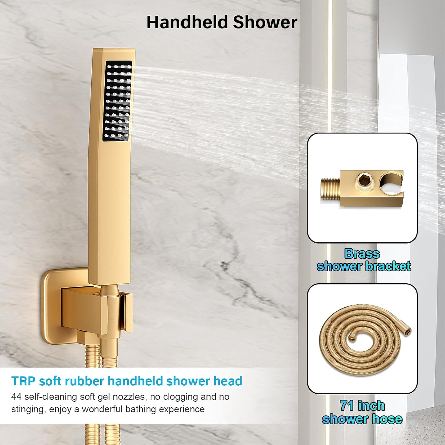 Thumbnail 4 de FPXRNG Shower Faucet Set with 10-Inch Rain Shower Head
