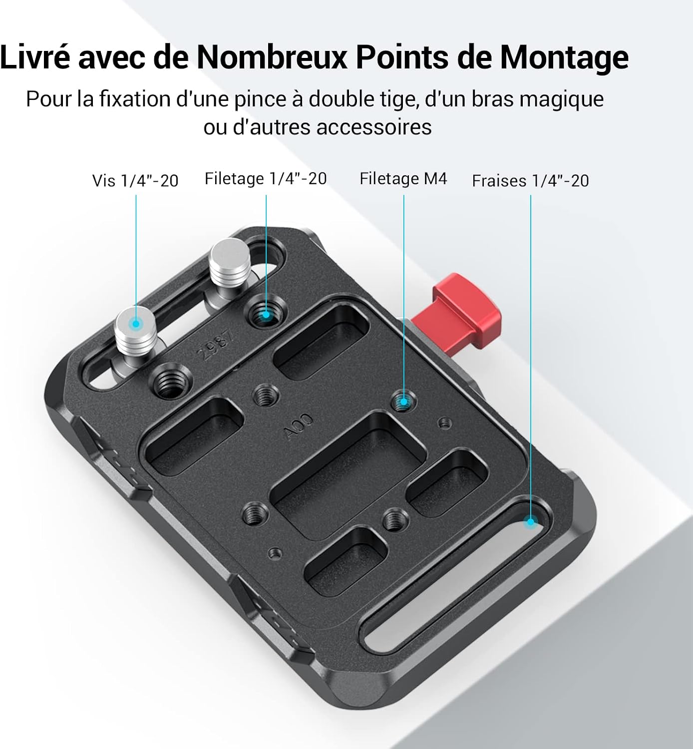 Detalle 2 de SMALLRIG 2989 plaque batterie V 15–30 mm