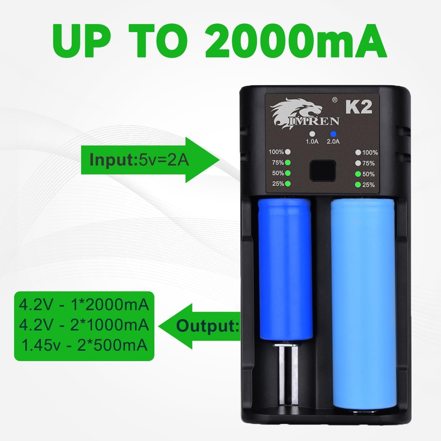 Thumbnail 2 de Imren 26650 10400 battery charger