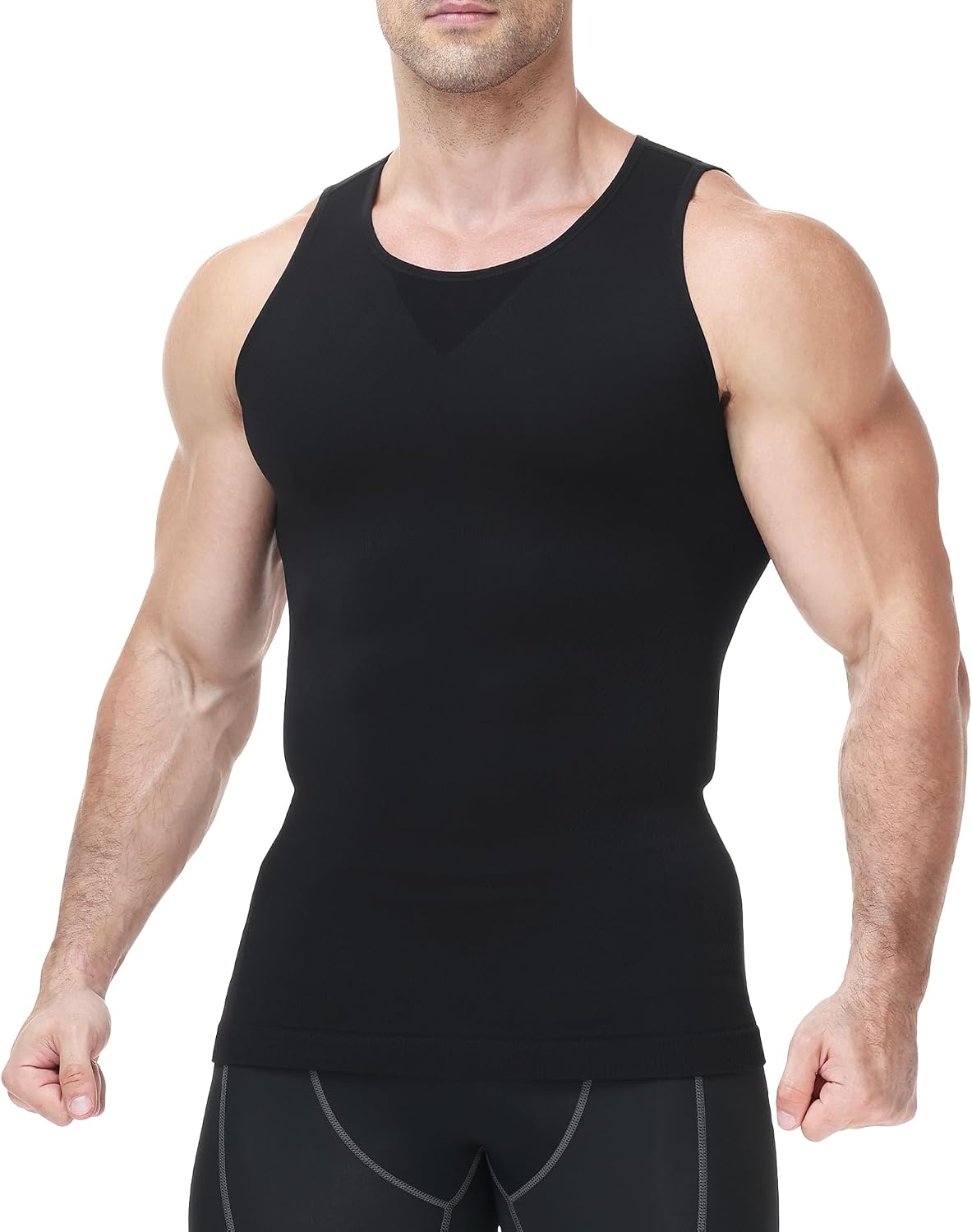 Thumbnail 6 de Runhit Men's Compression Shirt Seamless Shapewear Vest: Slimming, Breathable Base Layer