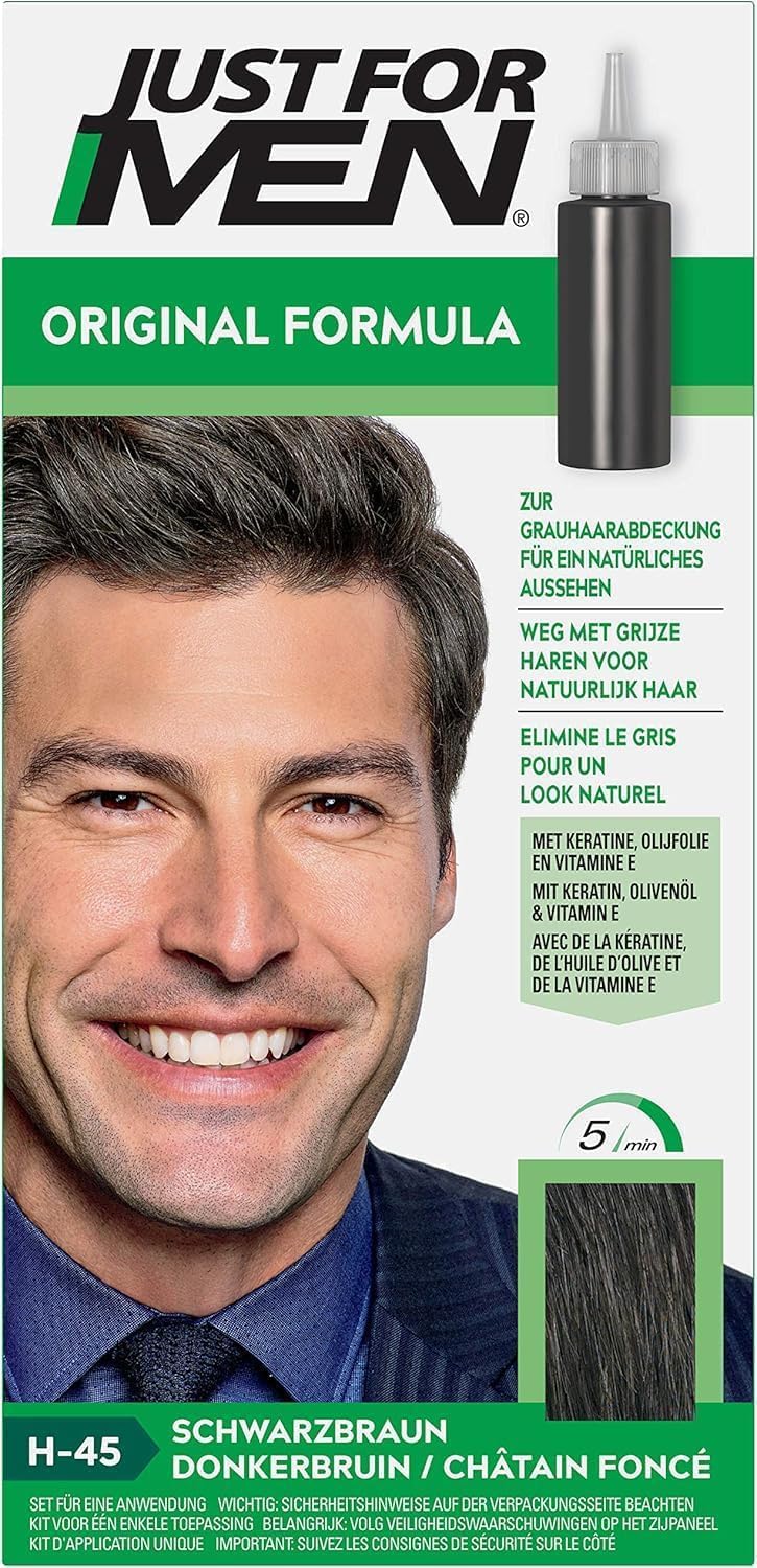 Thumbnail 6 de Just For Men Teinture Cheveux Homme – Coloration Semi-Permanente Sans Ammoniaque, Kératine et Vitamine E, Chestnut Clair H25