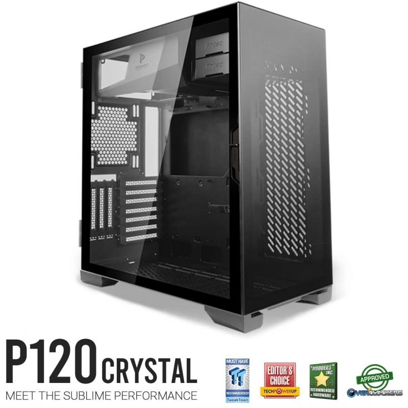 Thumbnail 2 de Antec Performance P120 Crystal Vidrio Templado USB 3.1 Negro