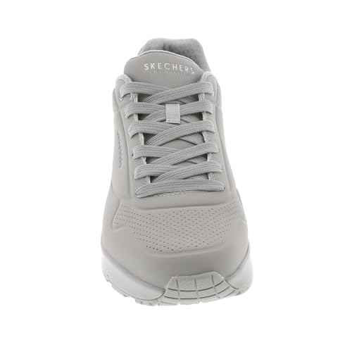 Detalle de Skechers Uno Stand On Air (LTGY) para hombre, zapatillas con cordones y suela de caucho