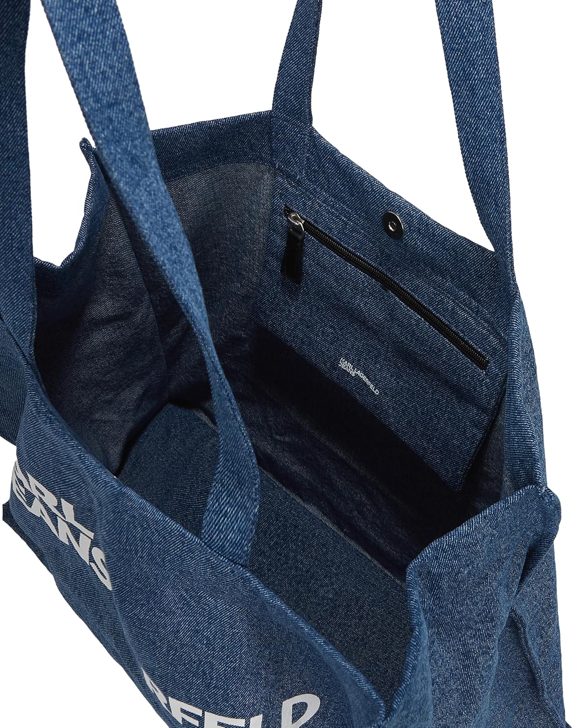 Detalle de KARL LAGERFELD Essential Logo Shopper – Damen, Blau, One Size
