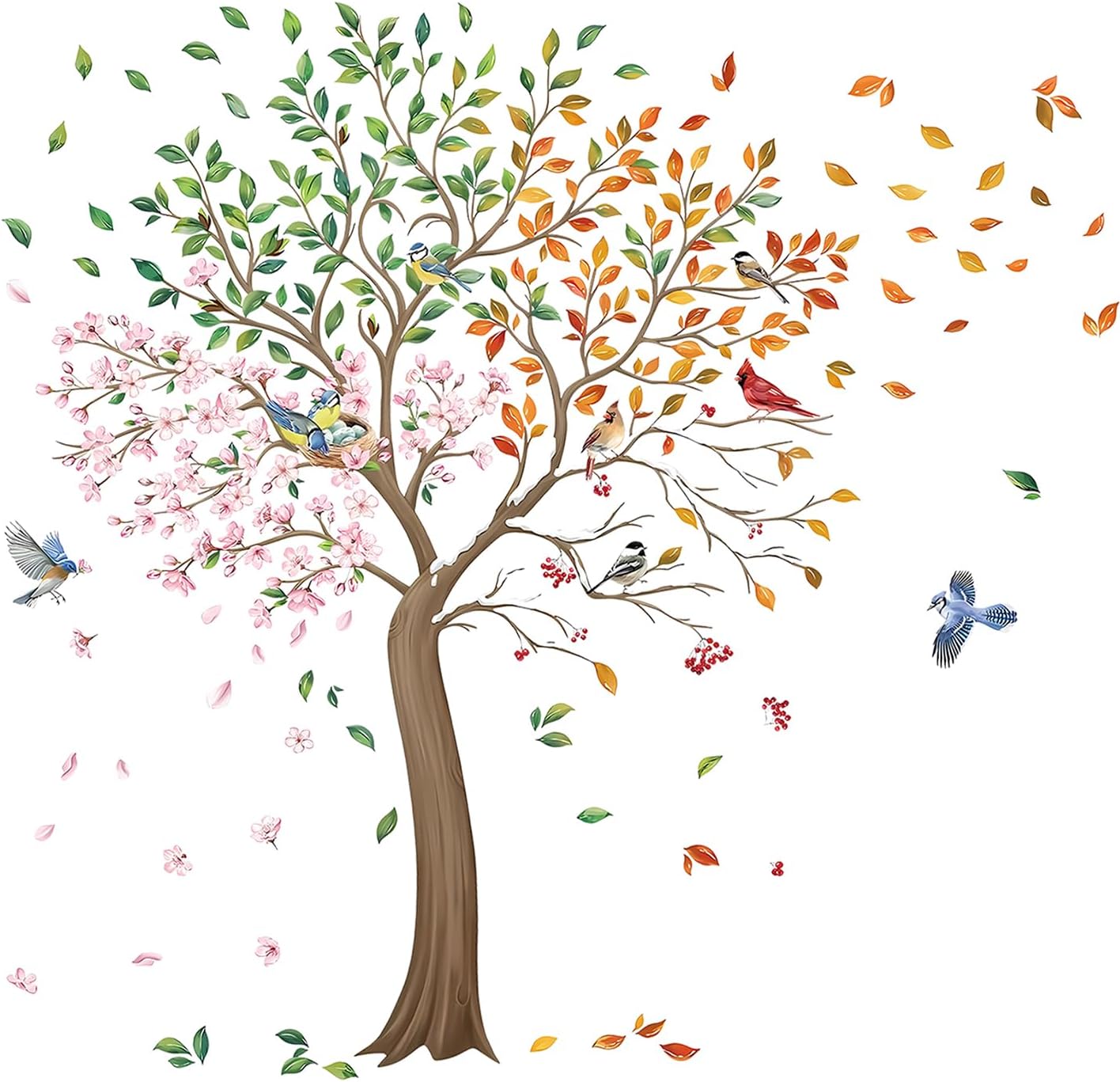 Detalle de Tree Wall Decals, 55 × 53 in
