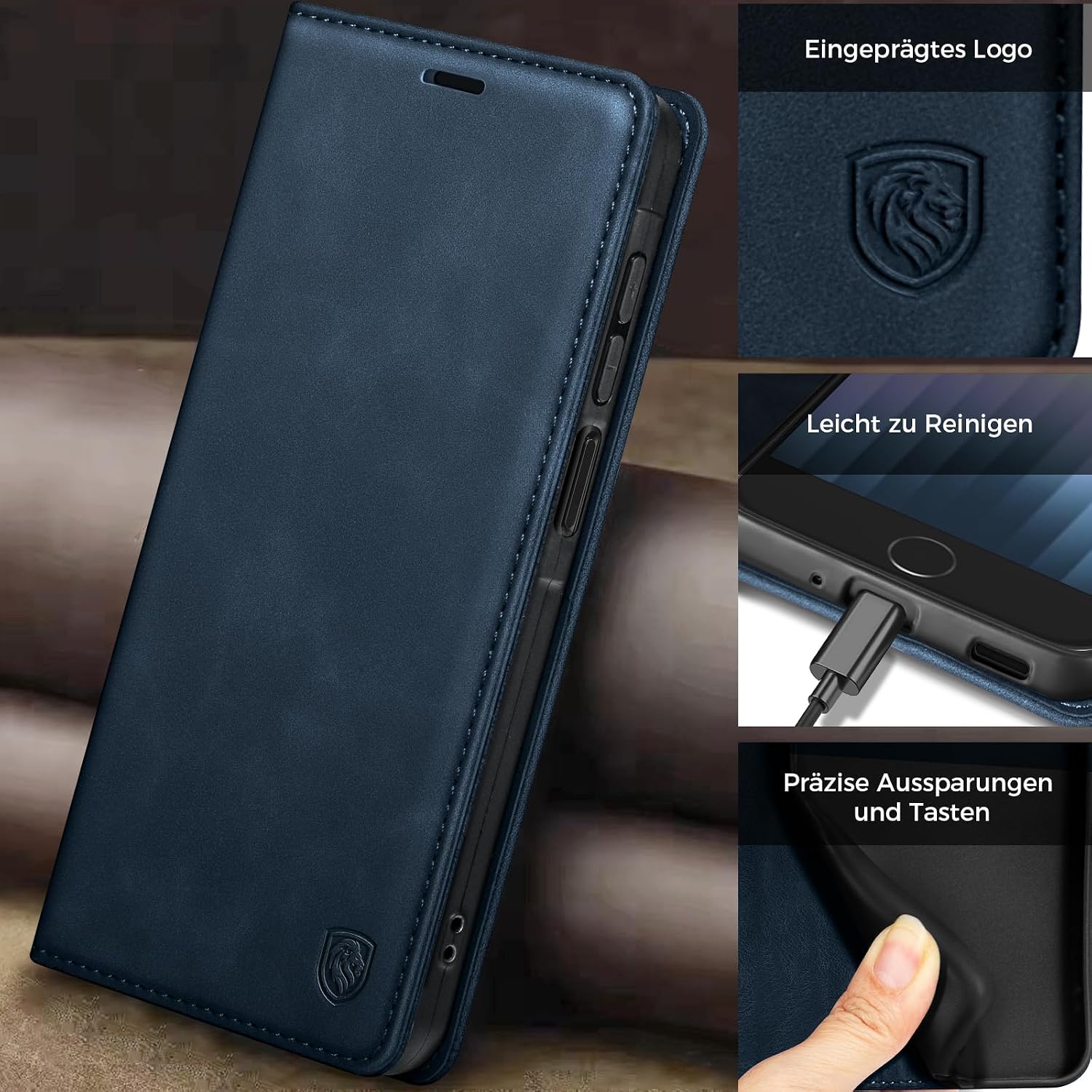 Thumbnail 1 de AIMOYU Flip Case für iPhone SE 2022/SE 2020/7/8