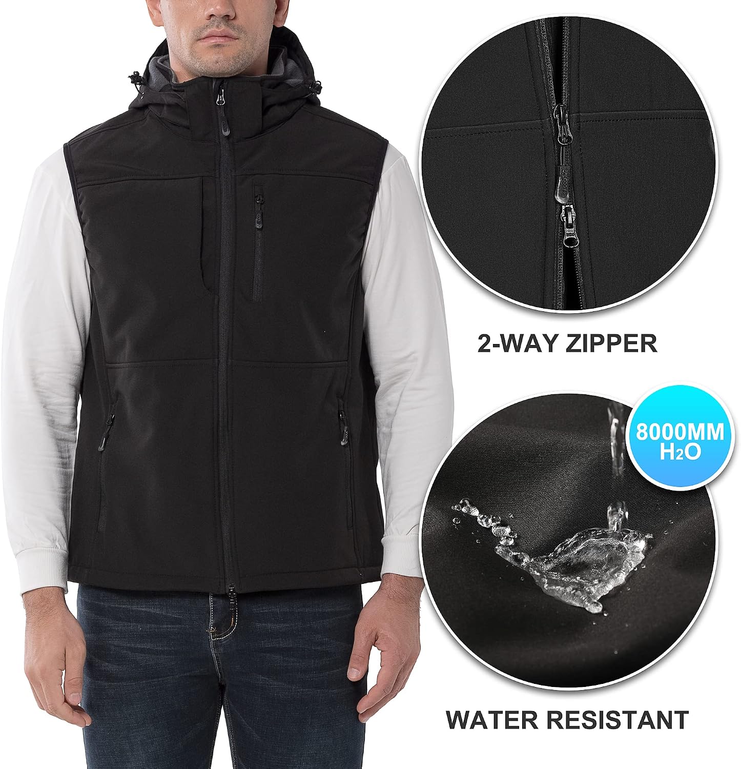Thumbnail 2 de 33,000ft Men’s Softshell Gilet with 7 pockets