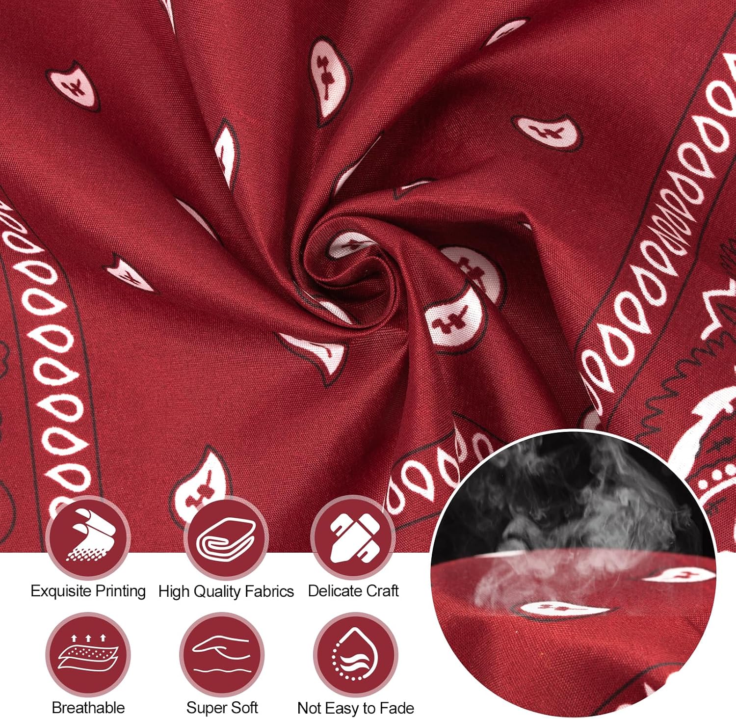 Detalle 2 de Vinuwu 12 Pack Bandana Paisley