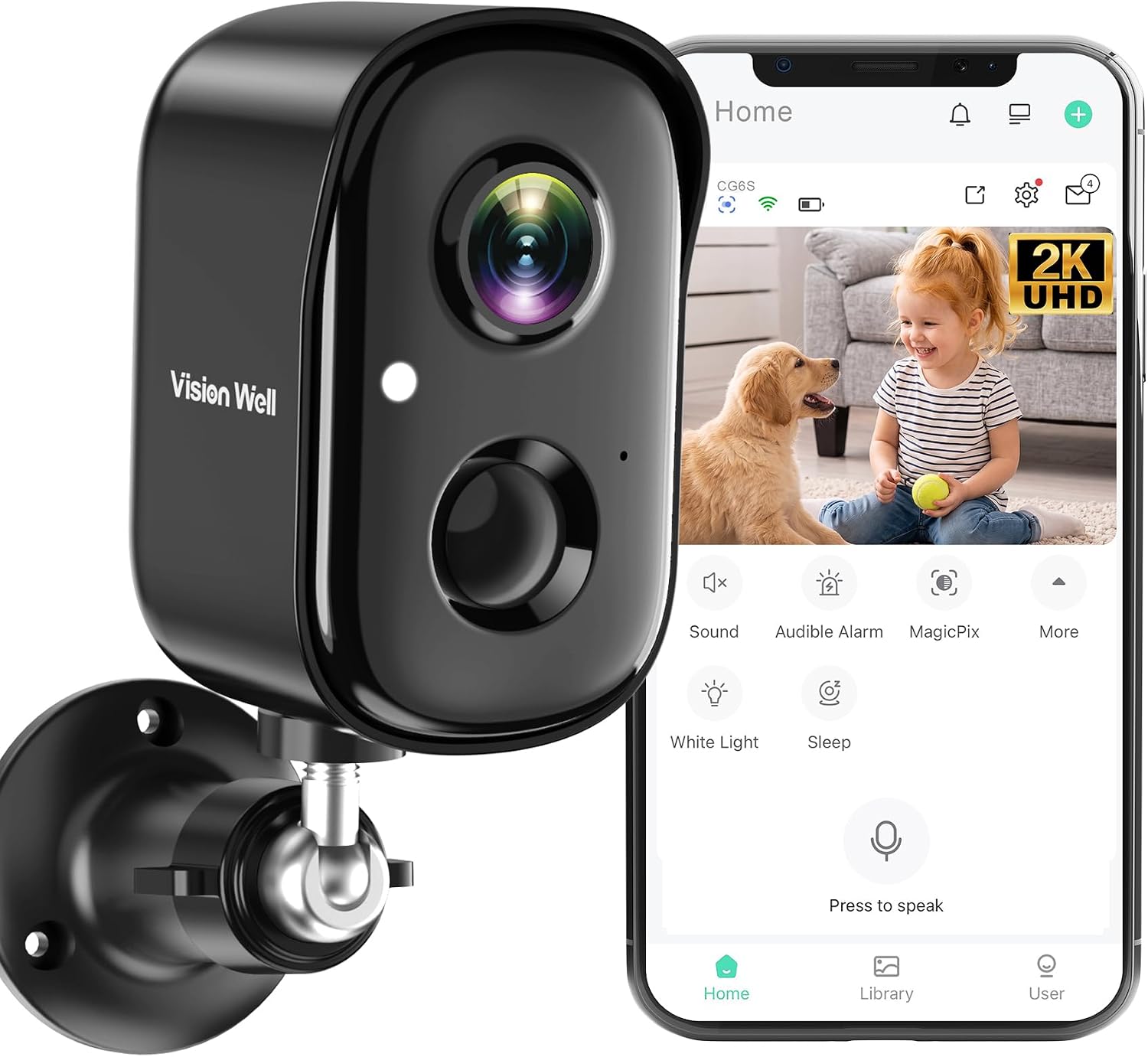 Detalle de Wireless Security Camera, 2K