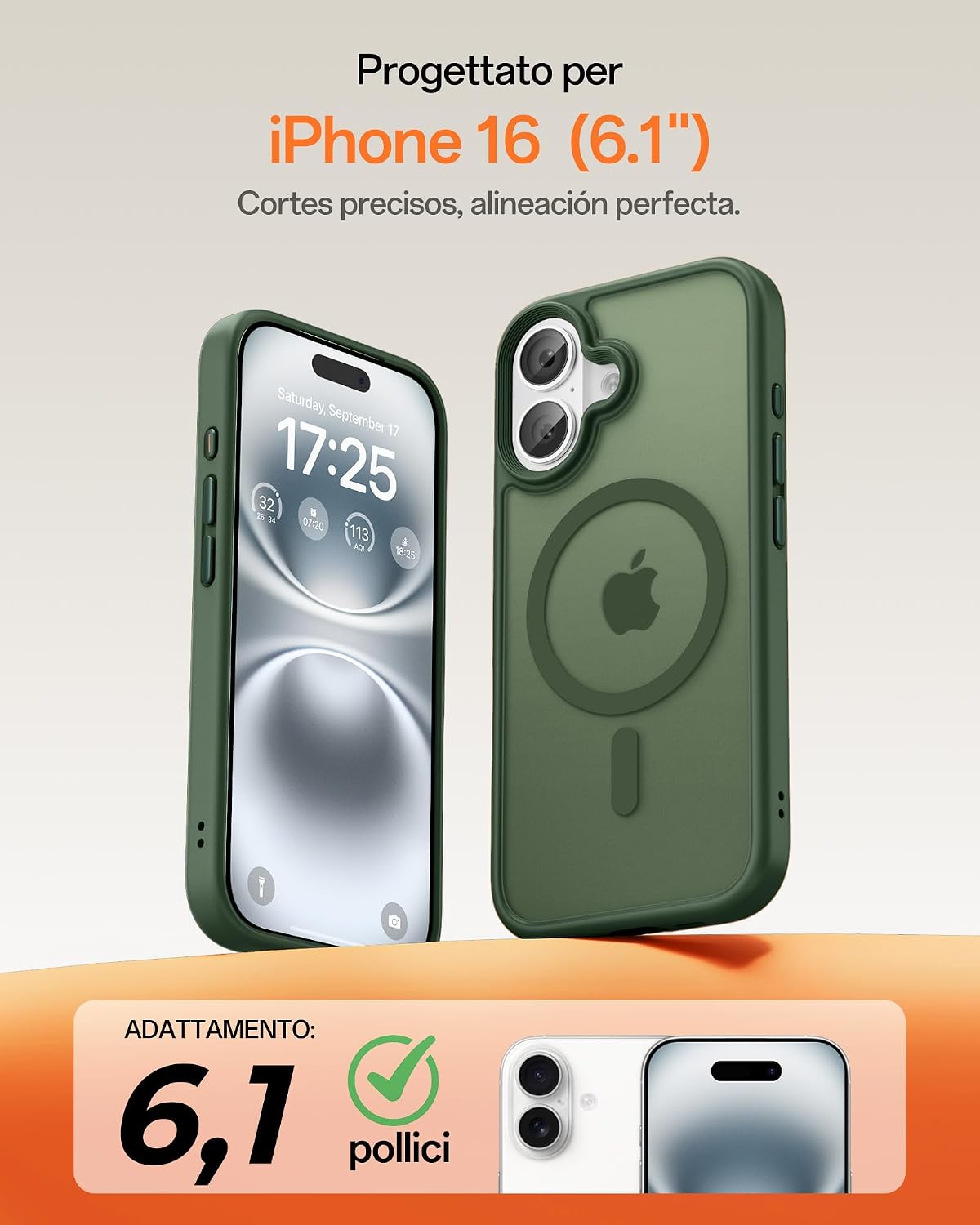 Thumbnail 1 de Custodia iPhone 16 MagSafe magnetica 6,1