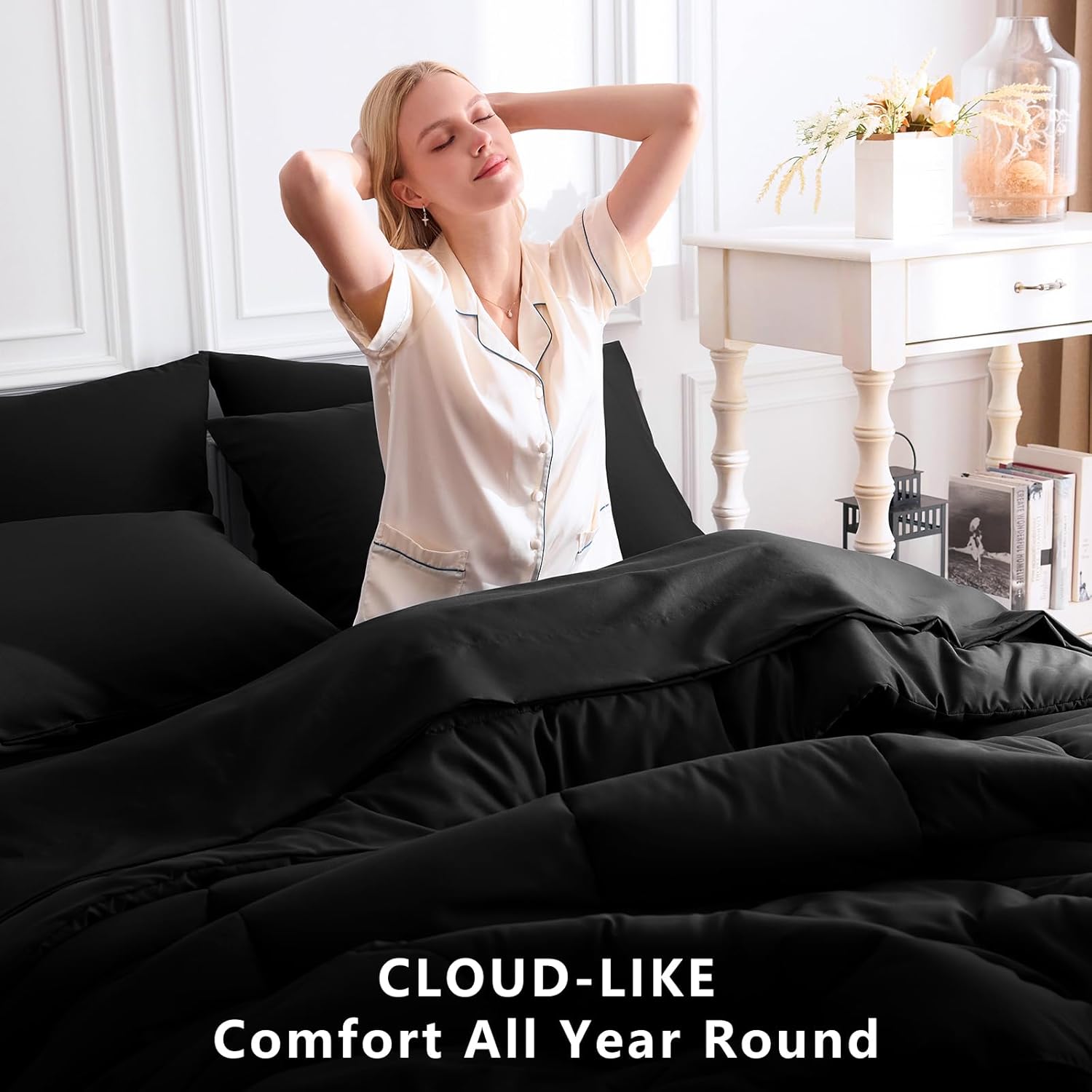 Thumbnail 3 de CozyLux Queen Comforter Set 7 Piece