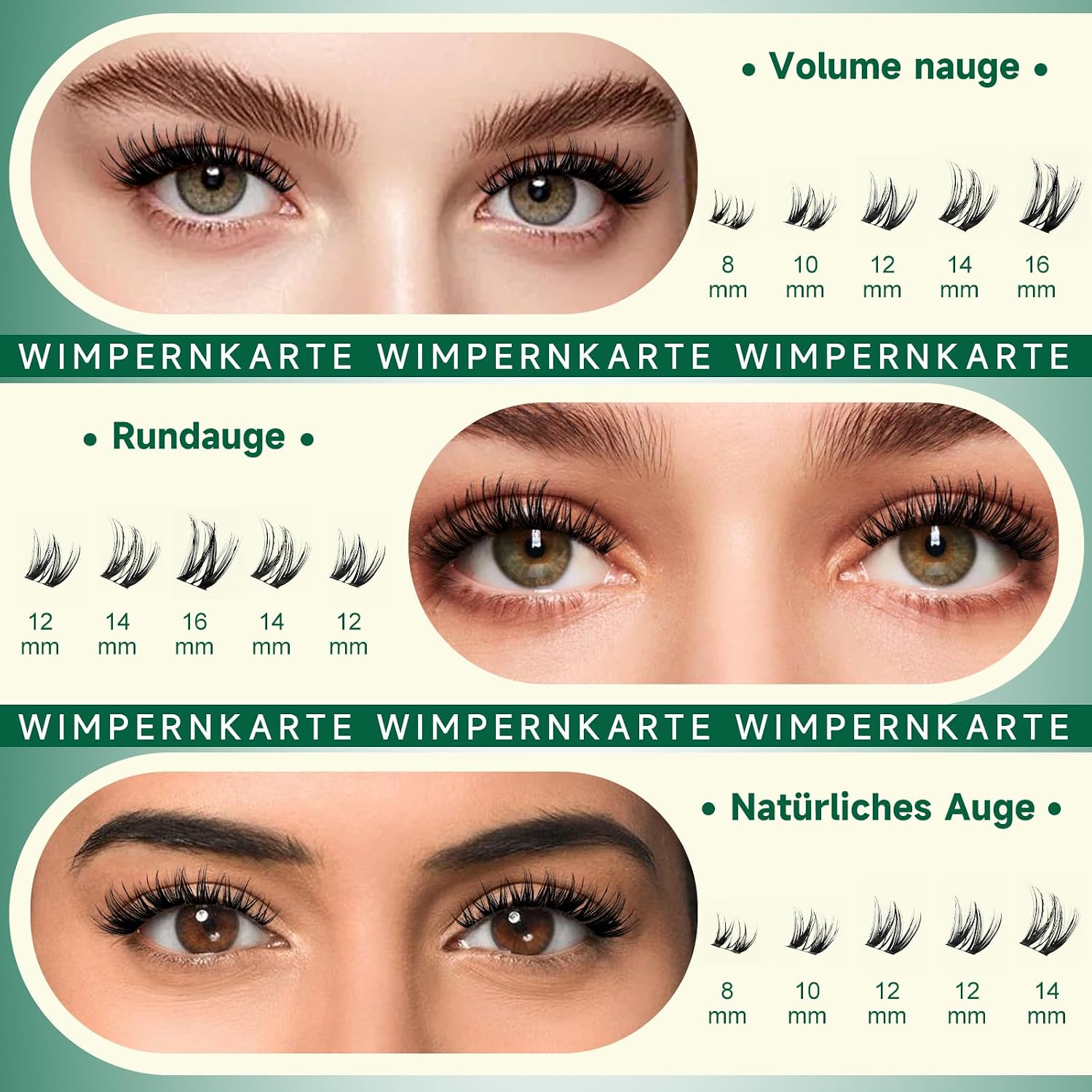 Detalle de KEYYOU Wimpern Extensions D Curl 132