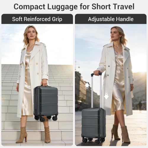 Thumbnail 6 de Kono Valise cabine 40 x 30 x 20 cm, coque rigide et 4 roues amovibles