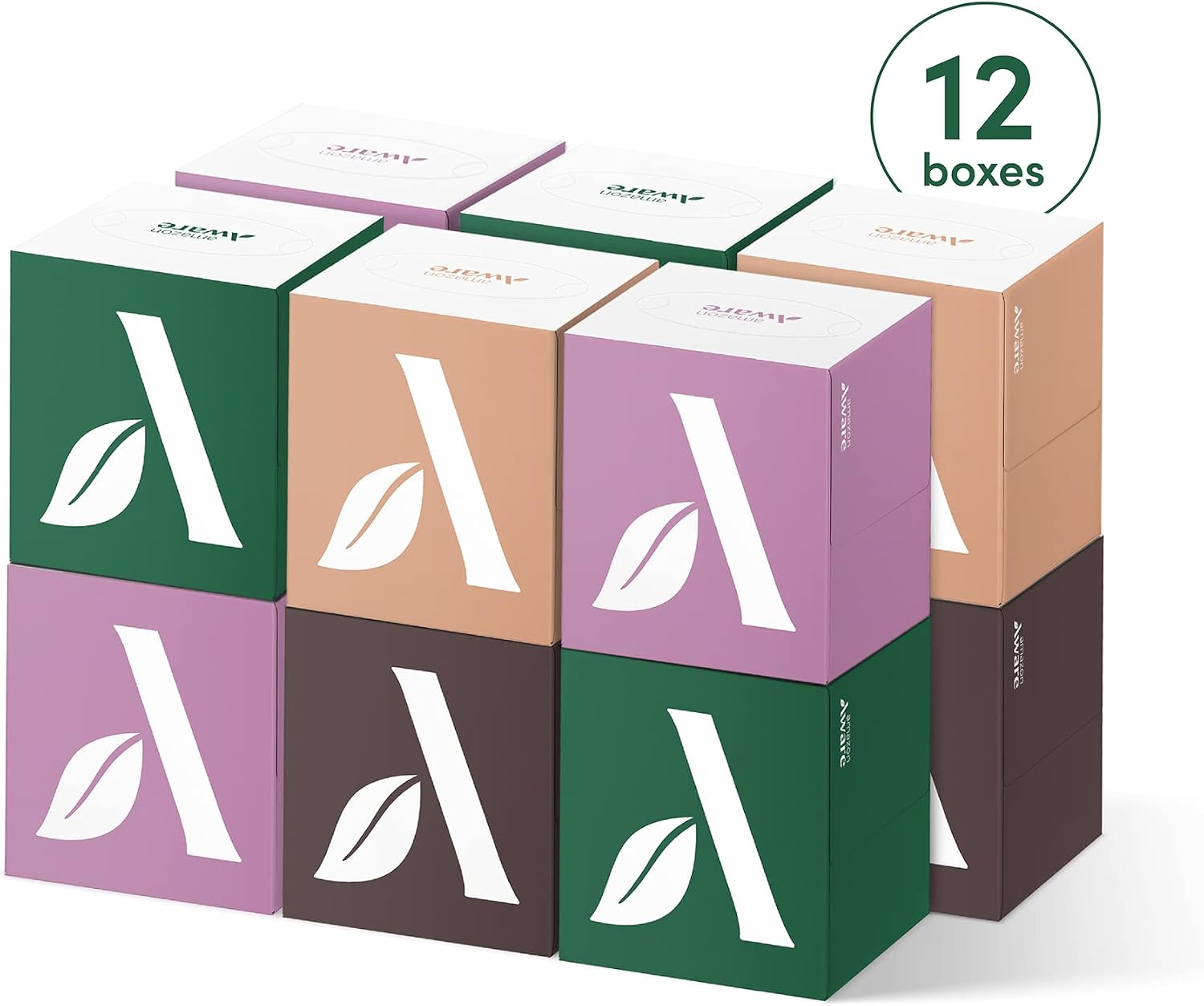 Thumbnail 6 de Amazon Aware 100% Bamboo Facial Tissues, 3-Ply, FSC Certified, 12 Pack (60 Sheets per Box, 720 Total)