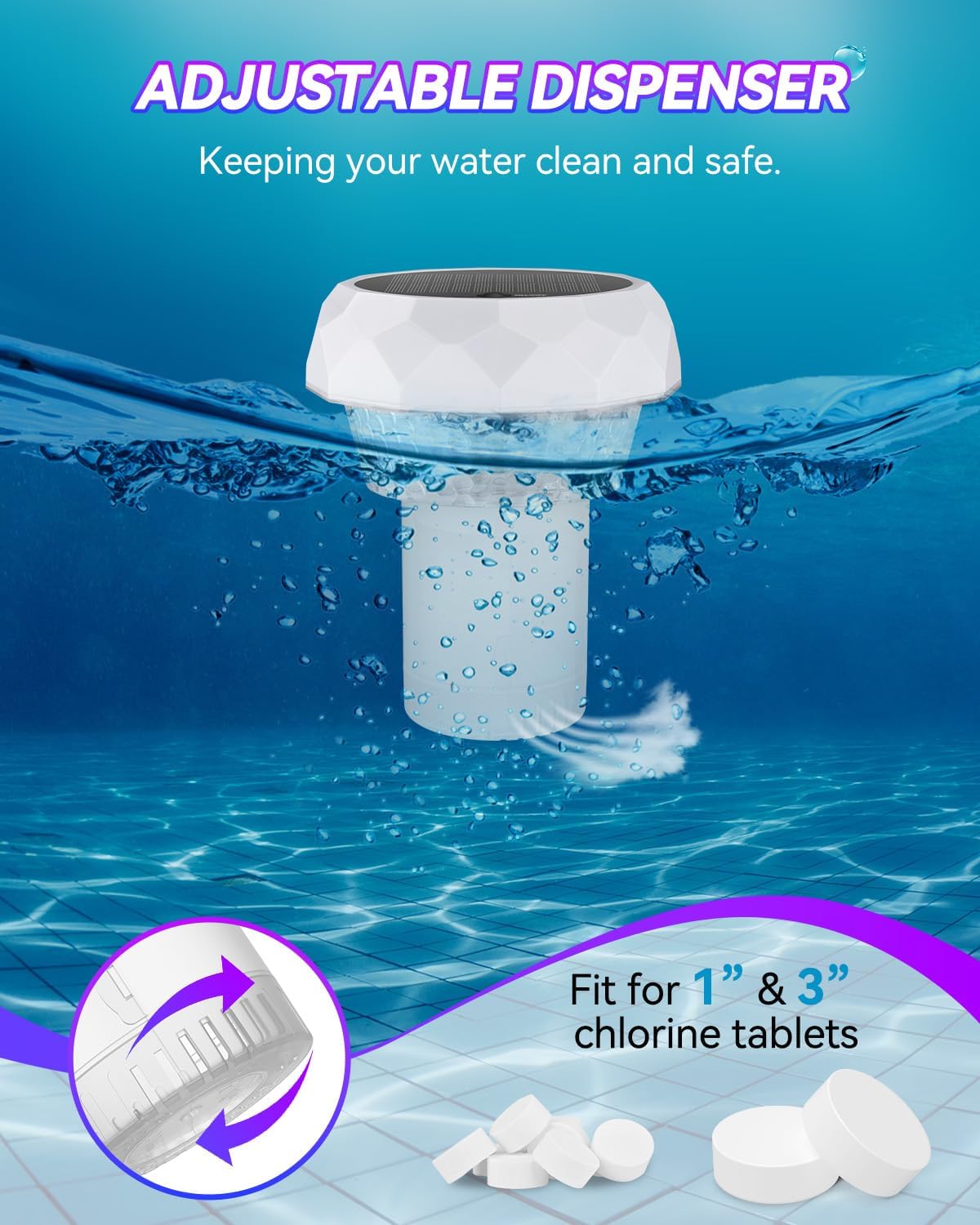 Thumbnail 5 de DoXtreme Luces de Piscina LED Sumergibles Solares con RGB y Control RF