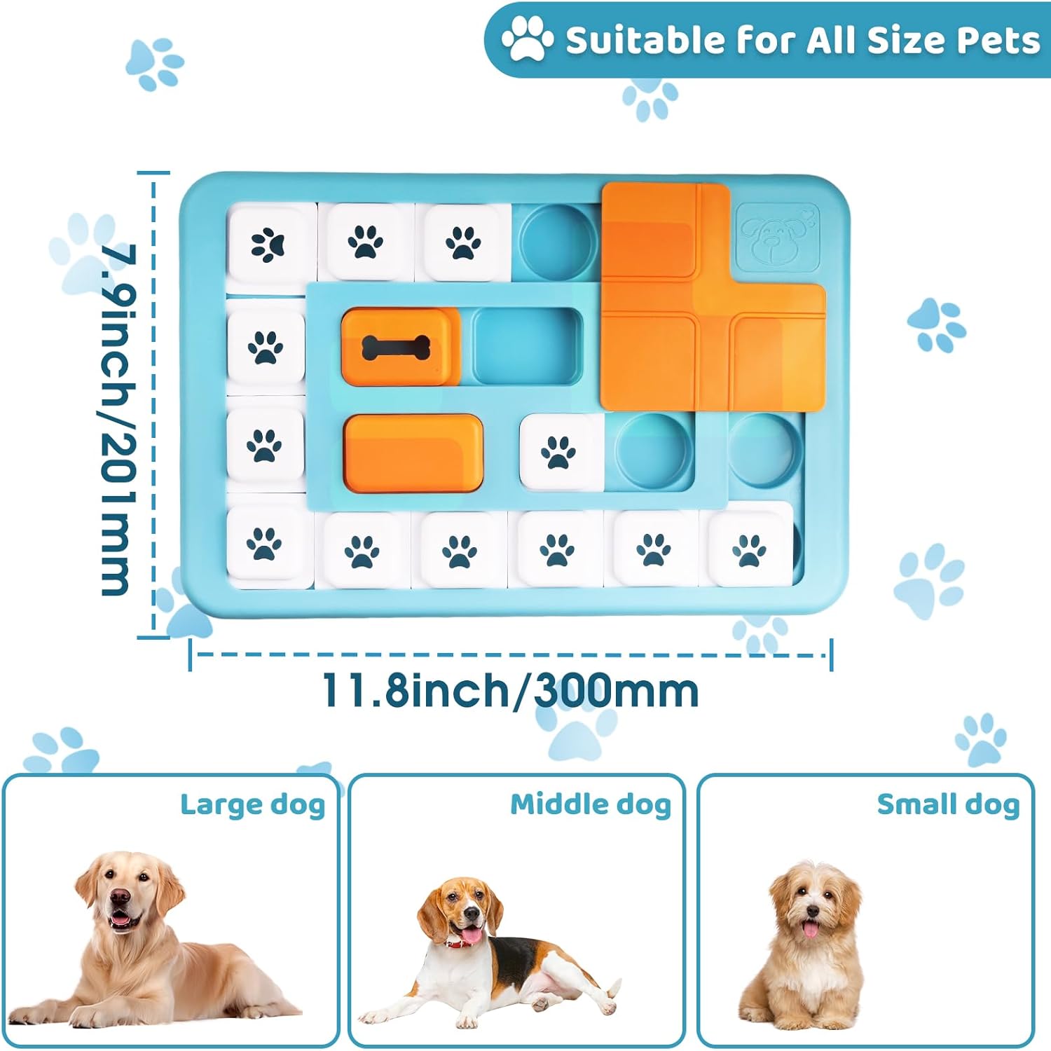 Thumbnail 3 de YETEE Interactive Dog Puzzle Feeder (Style 2) — Gentle Slow Feeder for Mental Enrichment