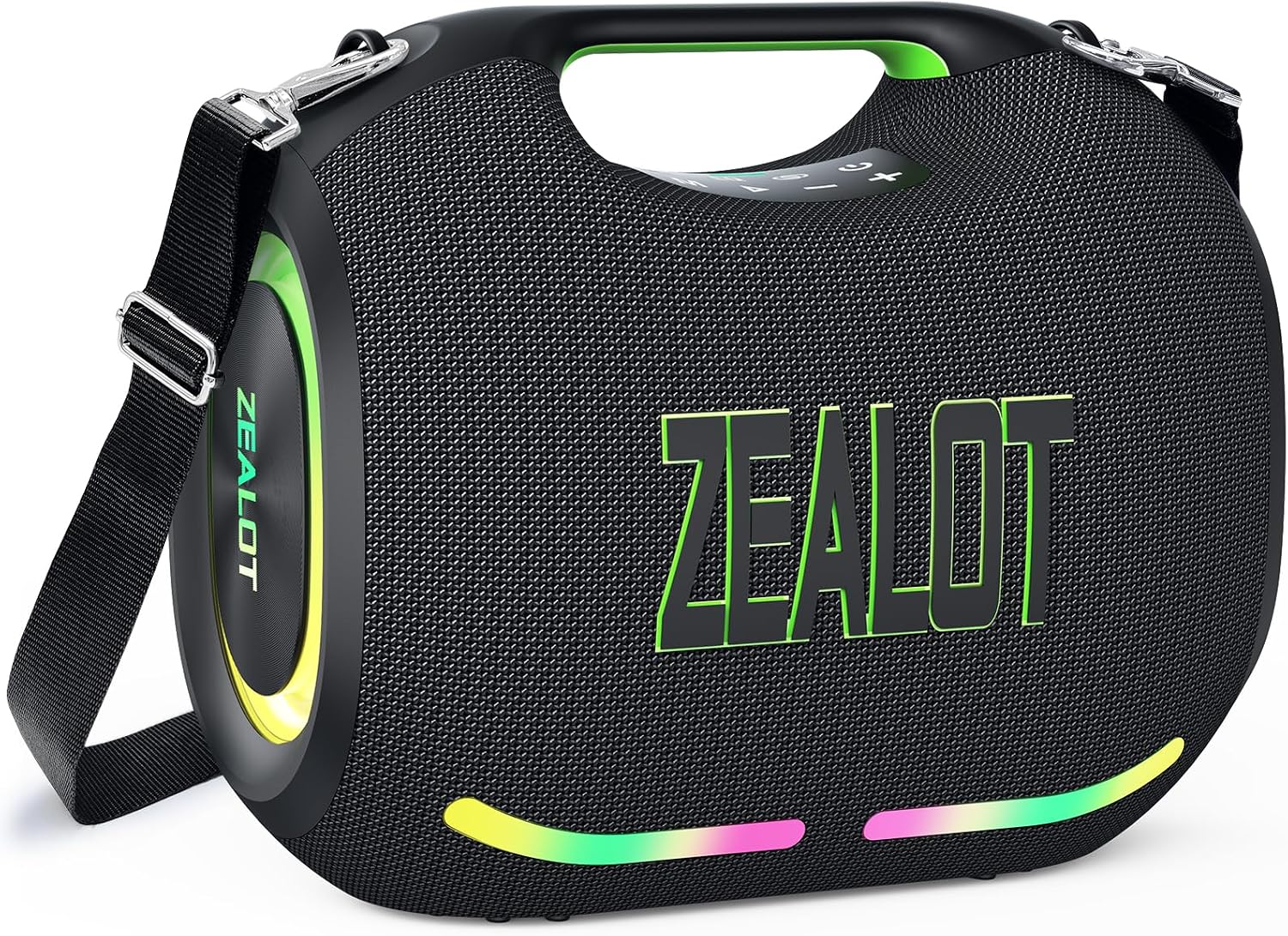 Detalle de Zealot Tragbarer Bluetooth-Lautsprecher 120W mit Dual-Kopplung, AUX, USB und TF-Karte (IPX6)