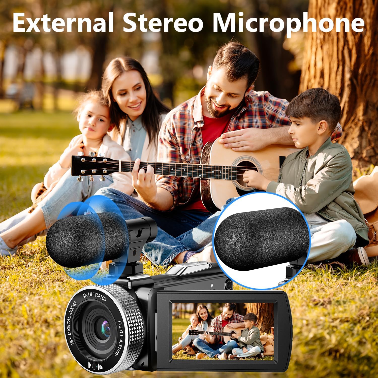 Thumbnail 3 de Vmotal Caméra vidéo 4K: 48 MP, kit débutant pour vlogging et streaming