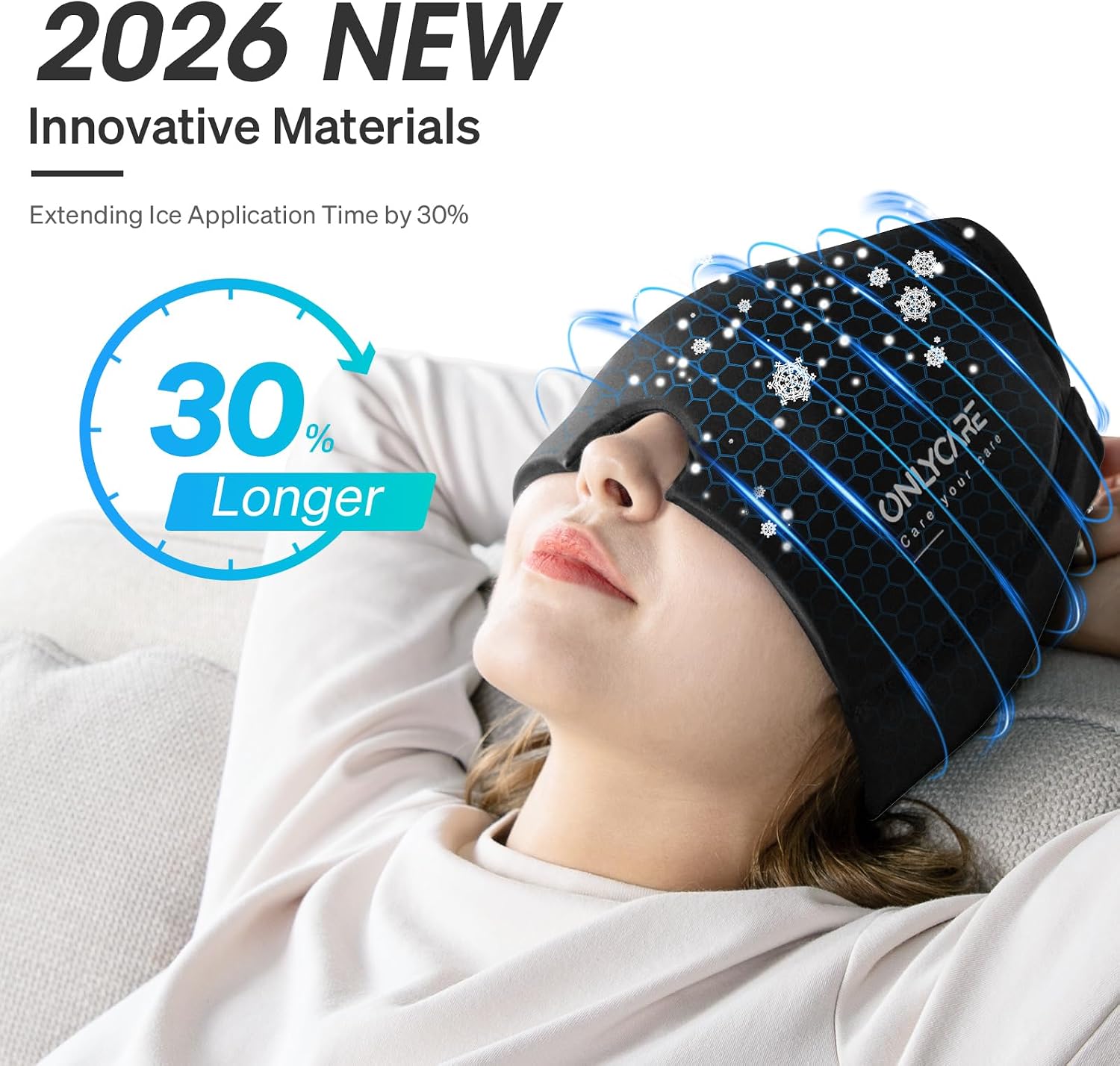 Detalle 2 de ONLYCARE Migraine Relief Cap 360° Gel