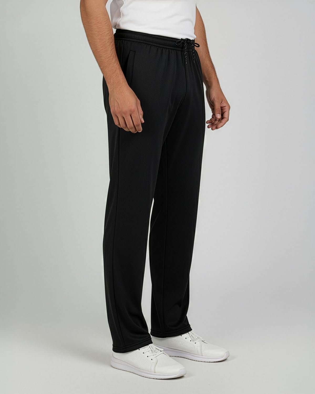 Thumbnail 6 de Real Essentials 3 Pack: Men's Mesh Open Bottom Sweatpants (Big & Tall)