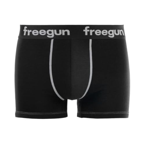 Thumbnail 3 de FREEGUN Caleçon Boxer Homme Coton Lot de 6 – Noir, Taille L