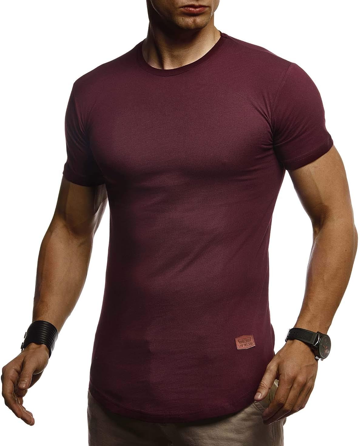 Thumbnail 6 de Leif Nelson Herren Casual T-Shirt mit tailliertem Schnitt