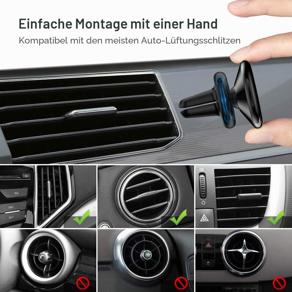 Detalle de FLOVEME KFZ Handyhalterung Auto Magnet 5 Magneten