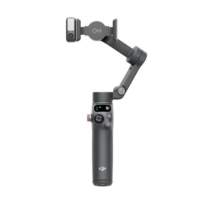 Detalle de DJI Osmo Mobile 7P, estabilizador para móvil de 3 ejes con luz y audio