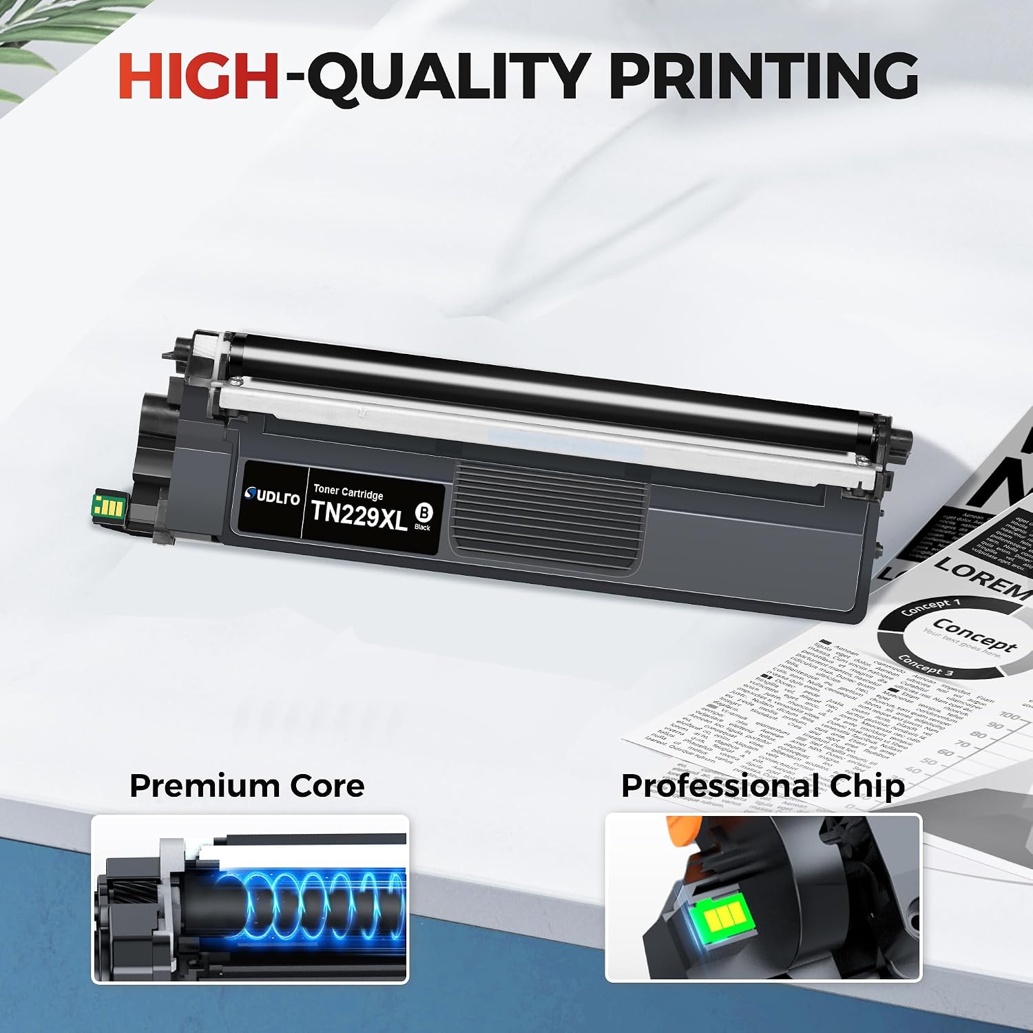 Detalle de SUDLTO TN229XL TN229 Toner Cartridges, 4-Colour High-Yield Set