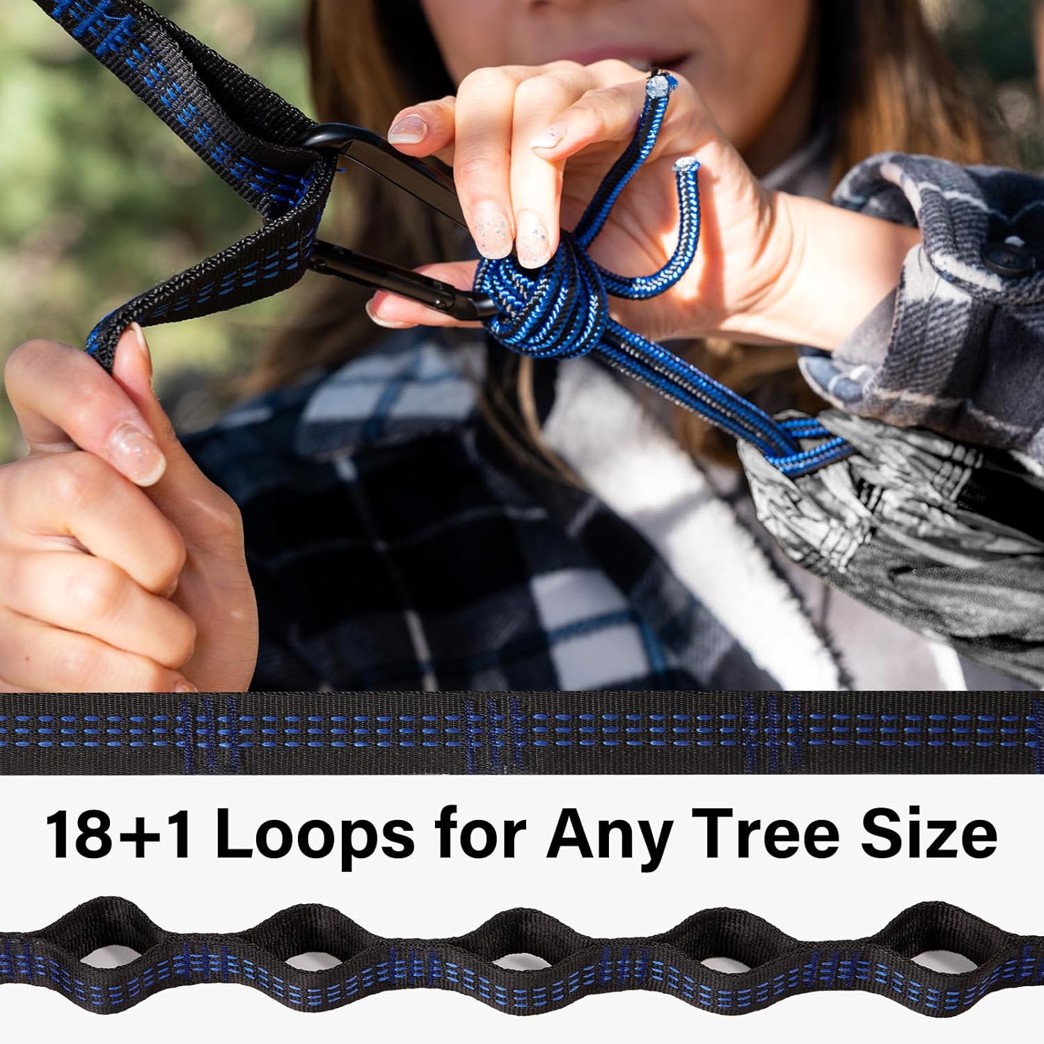Thumbnail 4 de Kootek Camping Hammock with Tree Straps & Attached Carry Bag (Portable Camping Hammock)