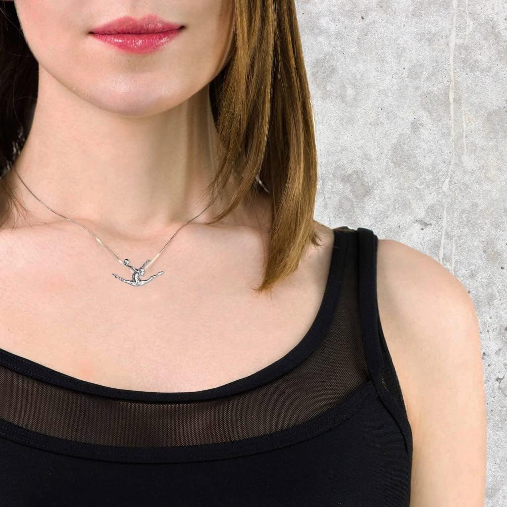 Detalle de Collana MIKELART 100% made in Italy in Argento 925 dorato bianco, modello veneziana, regolabile 40–45 cm