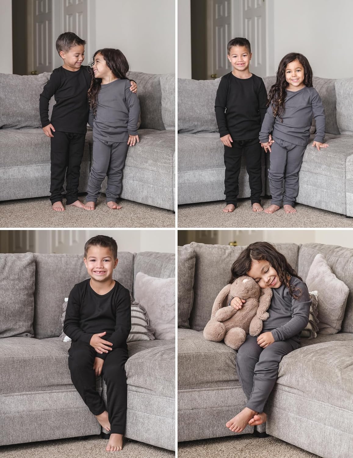 Thumbnail 4 de Arshiner Ensemble de sous-vêtements thermiques pour enfants — 5-12 ans, isolant et confortable