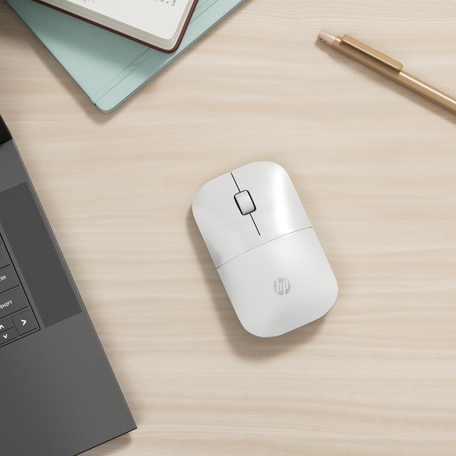 Detalle 2 de HP Z3700 Wireless Mouse | White – Slim, Multi-OS Compatibility and Long Battery Life