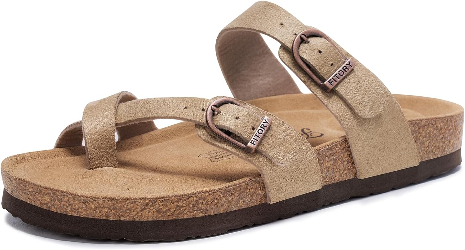 Thumbnail 6 de FITORY Slide Sandals with Cork Footbed