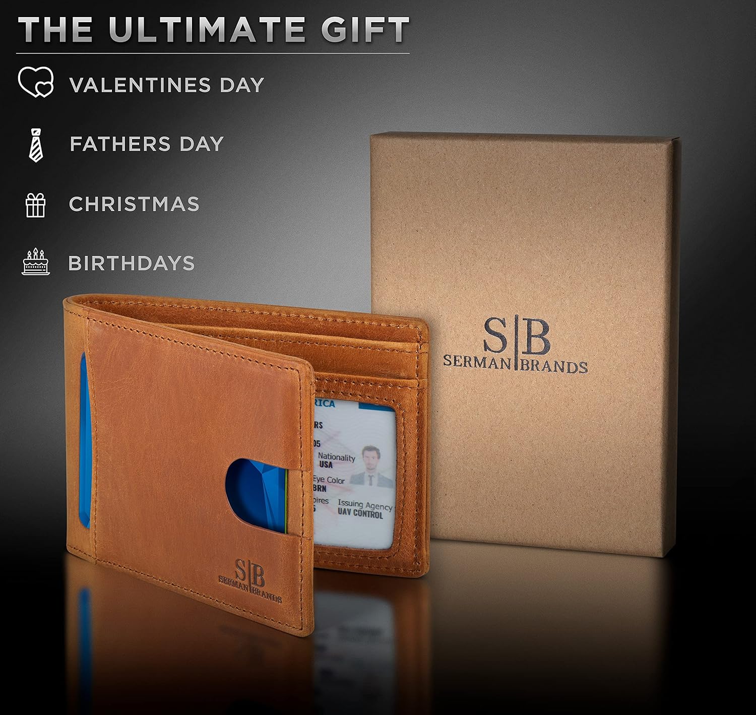 Detalle 2 de SERMAN BRANDS Bifold Wallet with RFID Blocking
