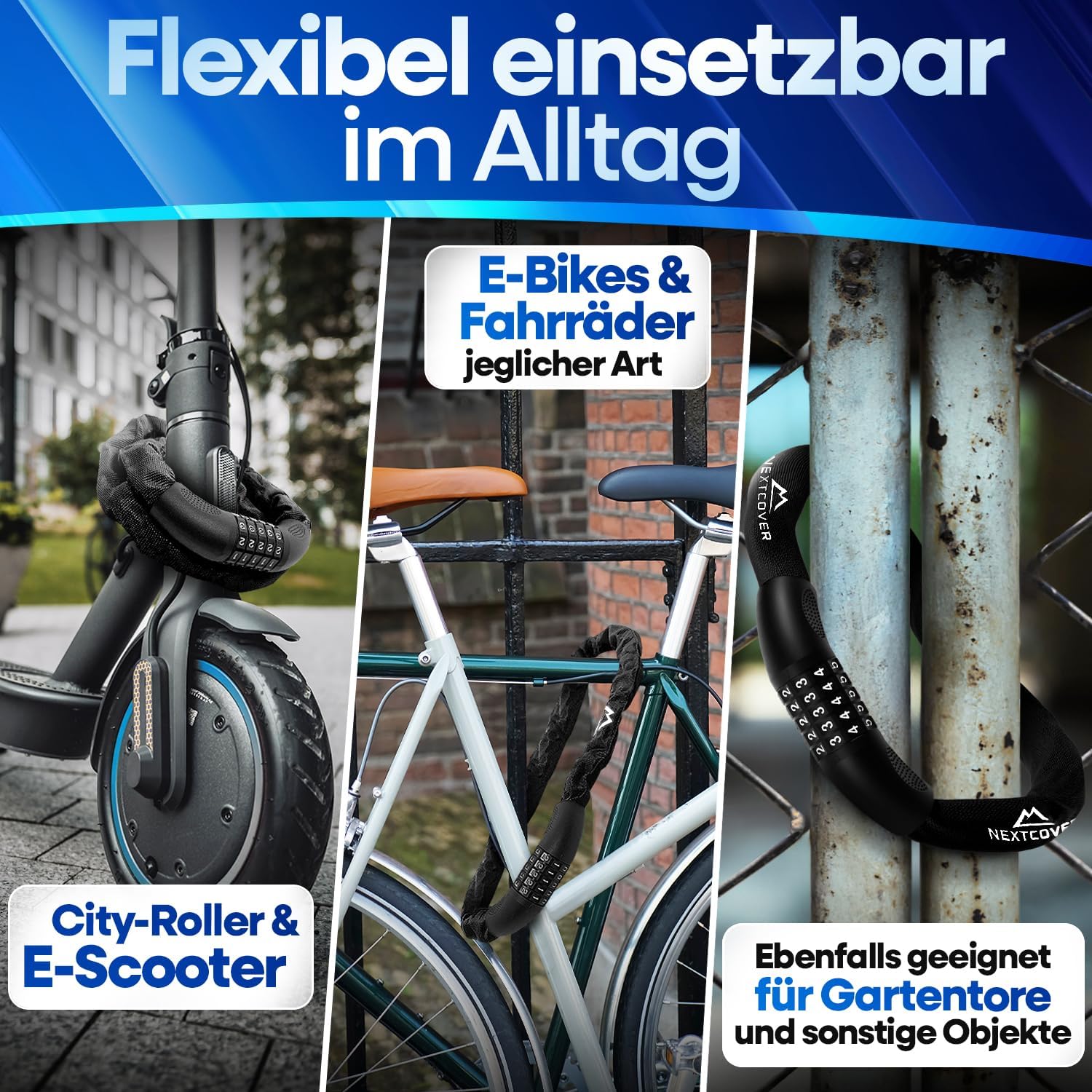 Thumbnail 5 de NEXTCOVER LockPro Fahrradschloss Zahlencode