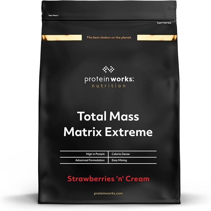 Detalle de The Protein Works Total Mass Matrix Extreme 🍓 1.325Kg