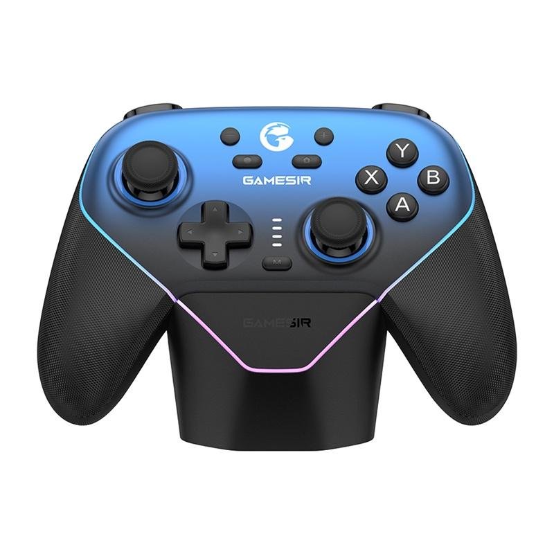 Detalle 2 de GameSir SuperNova T4n Pro: mando inalámbrico azul para PC, Switch, iOS y Android