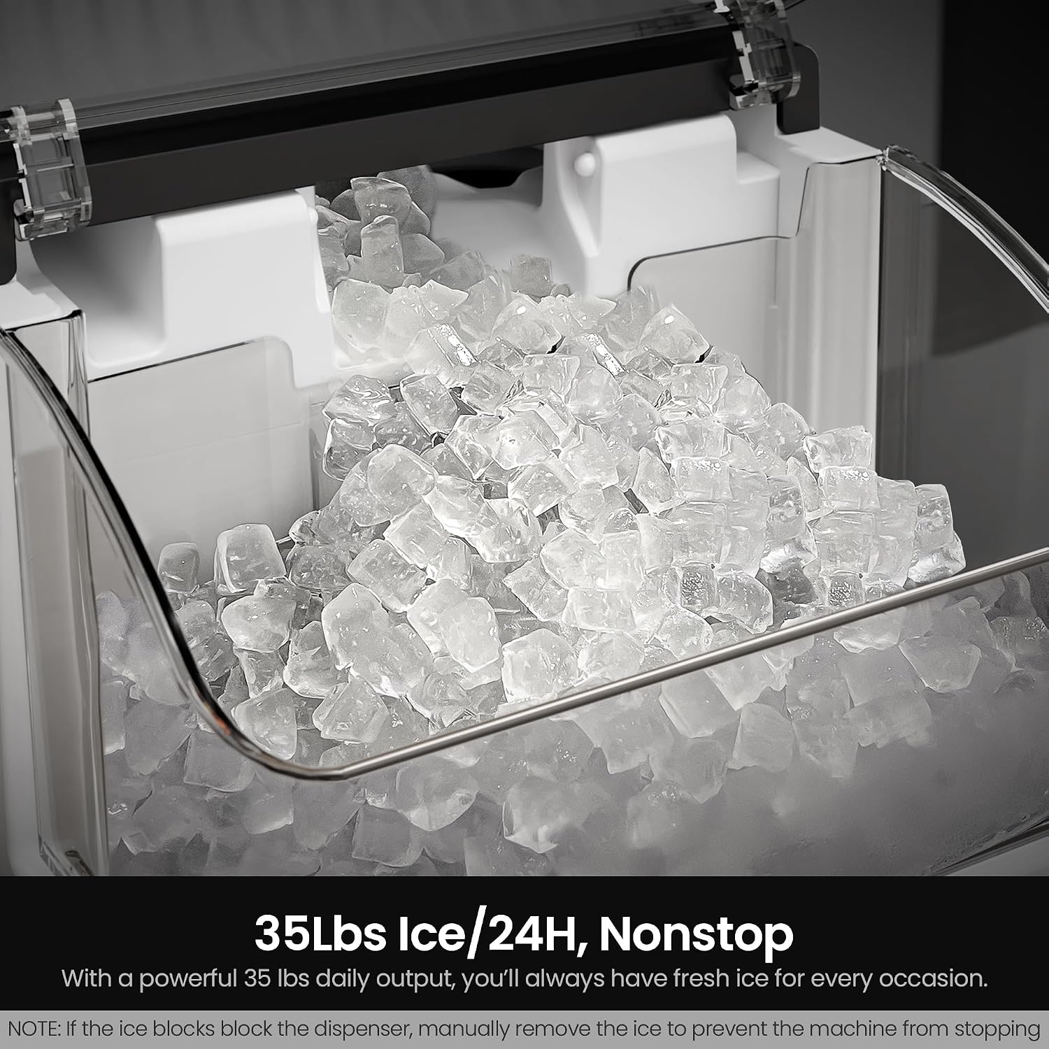 Detalle 2 de Kismile Nugget Ice Maker Stainless Steel