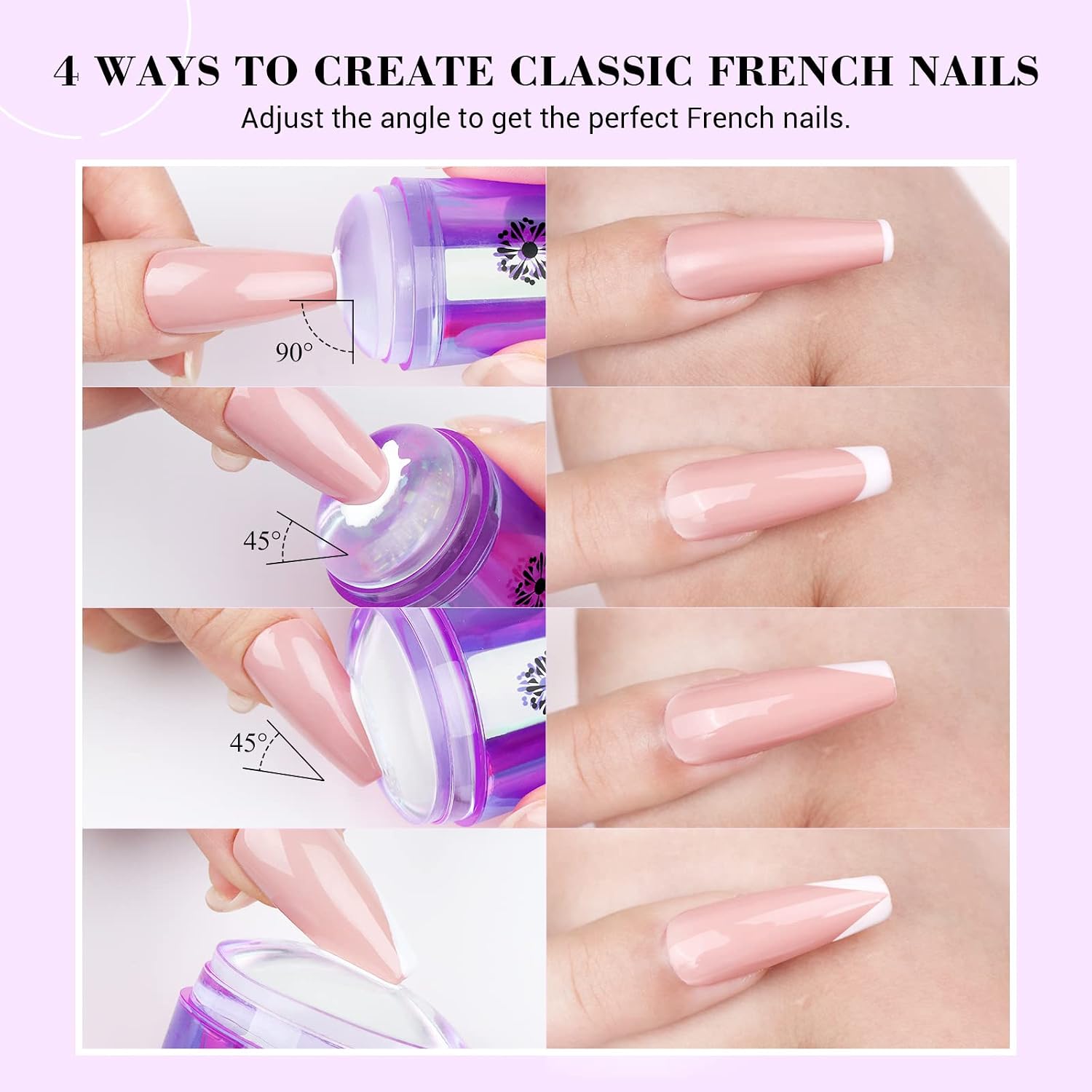 Thumbnail 3 de Saviland Silicone French Tip Nail Stamper Set