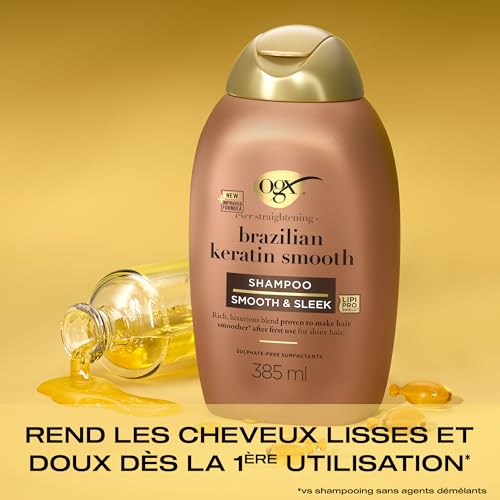 Detalle de OGX Shampoing Brazilian Keratin Therapy – Soin lissant, 385 ml