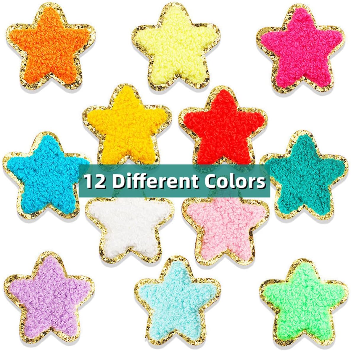 Detalle de Star Iron-On Patches, Chenille