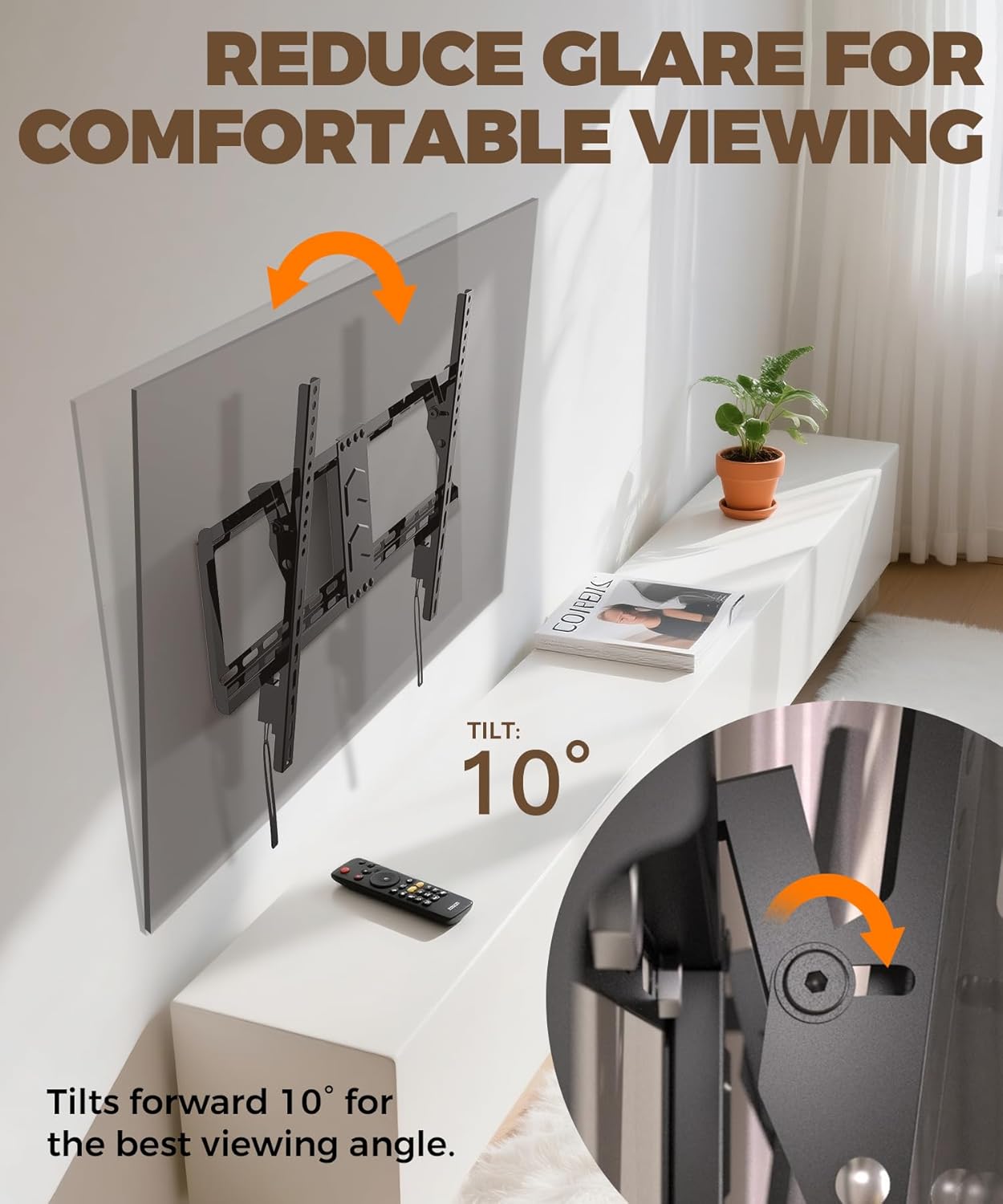 Thumbnail 5 de Digank TV Wall Bracket 75kg slim tilt