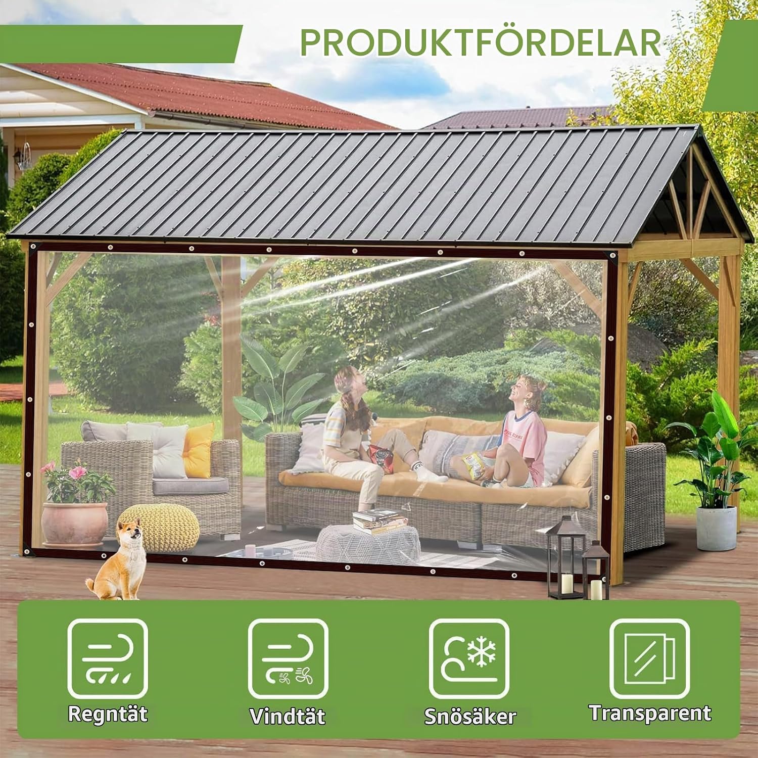 Detalle 2 de HESIOL Transparente Plane presenning 2 × 1 m med 90 % transparens