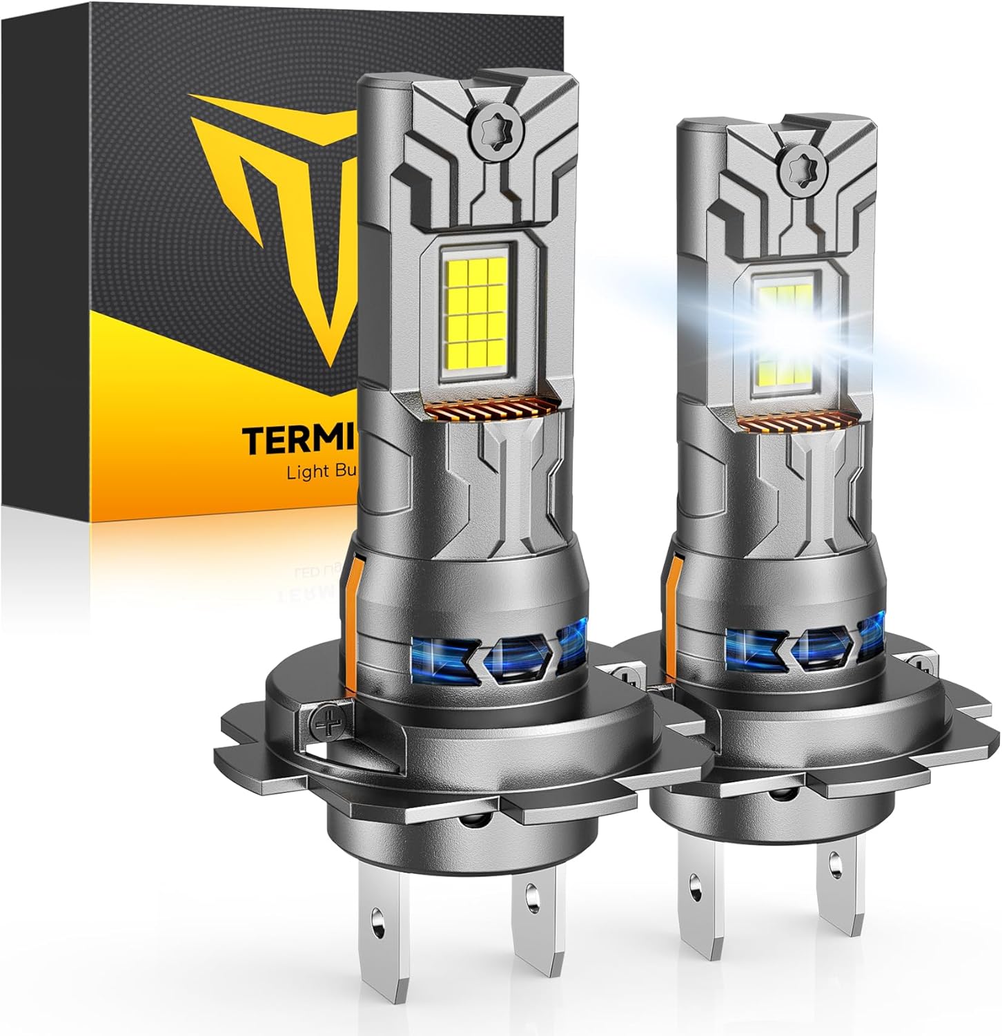 Detalle de Termitor 2026 New Gen H7 Light Bulbs (Light Kit Pack of 2) — 1:1 Plug-and-Play, IP68, 10-Year Lifespan