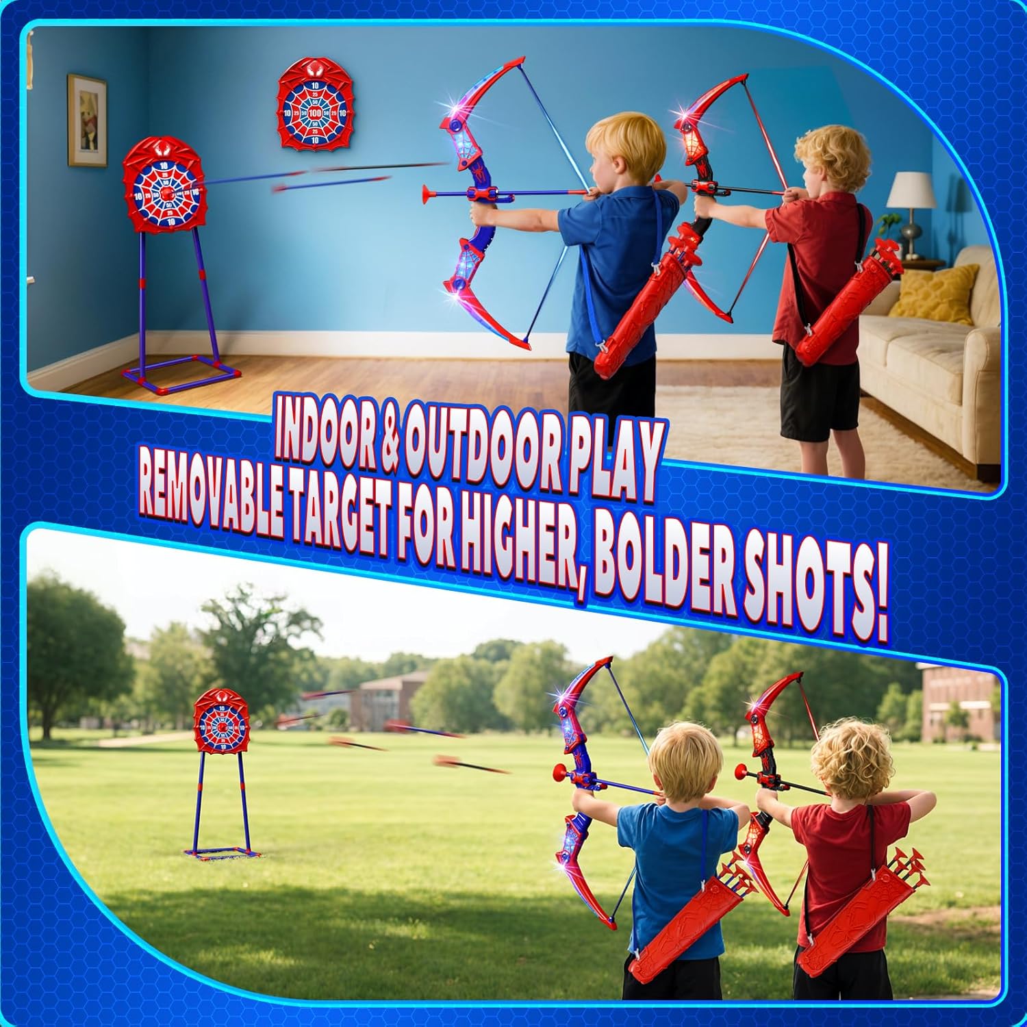 Thumbnail 3 de Kidluna Spider LED Archery Set, 2 Pack