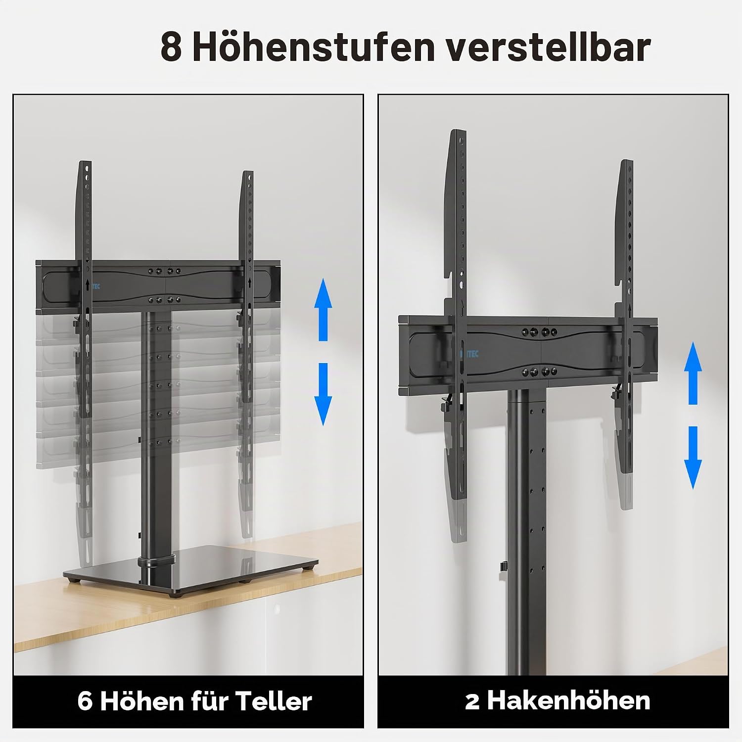 Detalle 2 de BONTEC TV Standfuß 26-65 Zoll verstellbar