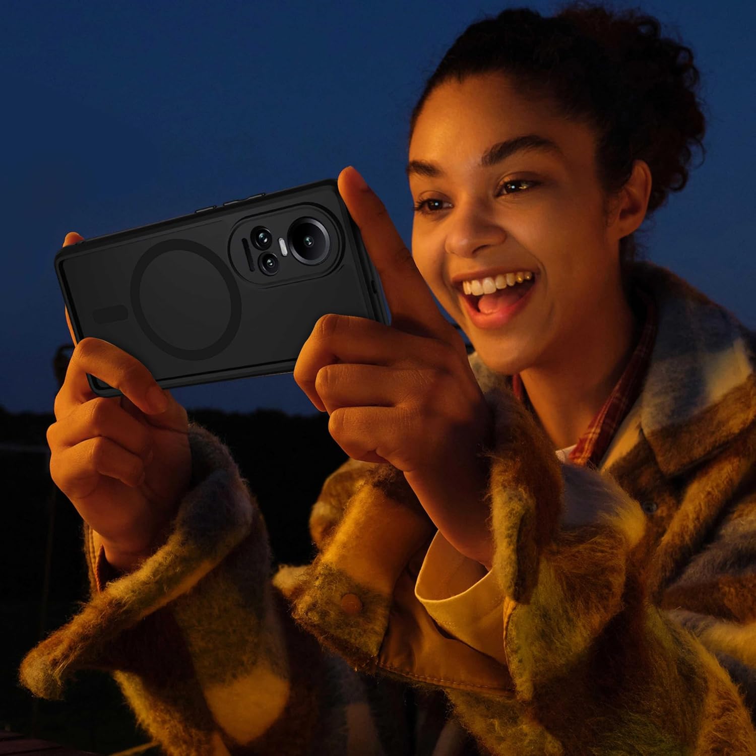 Thumbnail 5 de XTCASE Coque magnétique pour Oppo Reno 10 / Reno 10 Pro 5G – Dos translucide, PP Dur et TPU, compatible MagSafe
